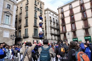 Festes de Santa Eulàlia (Barcelona): p4 caminta d'entrada a Pl Sant Jaume (14/02/10). Foto realitzada per Montse Torres.